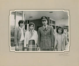 Aulack - Germail Singh (RCAF) with sisters - 1954