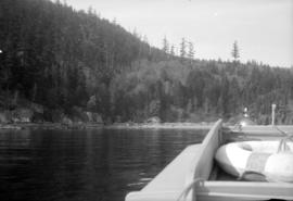 [Bowen Island scene from boat trip March 7, 1953]