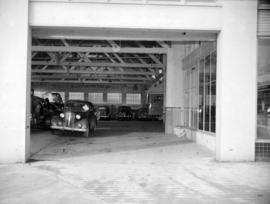 [Interior of Boultbee Ltd. service garage, 999 Seymour Street]