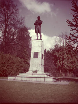 Robbie Burns statue, Stanley Park; Vancouver, Mar 18/50