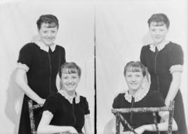 Miss Leask - Portraits of two girls