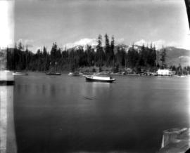 View of mountains from Stanley Park