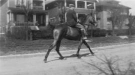 Eric W. Hamber on horse