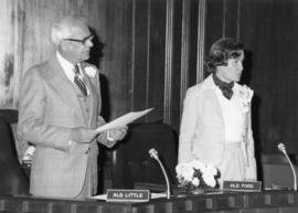 City council inauguration : Alderman Little and Alderman Ford
