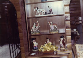Display of ceramic figurines at Panabode