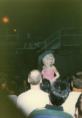 Unidentified performer on stage