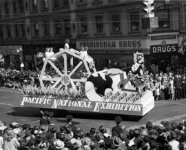 Pacific National Exhibition float in 1947 P.N.E. Opening Day Parade