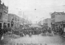 [Celebrating "The Relief of Ladysmith, South Africa" on Columbia Street]