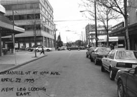 Granville Street at 10th Avenue looking east