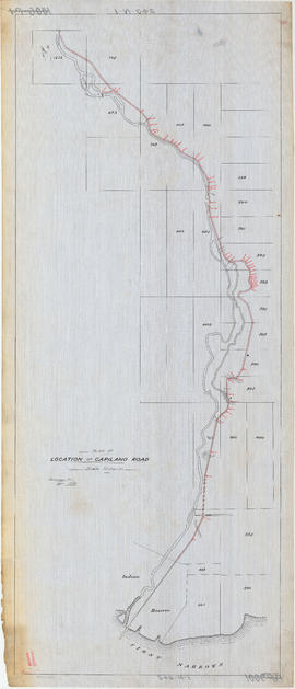 Plan of location of Capilano Road