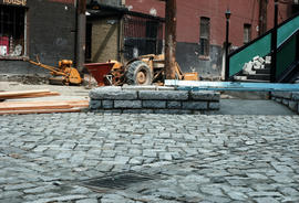 Blood Alley Square and T[rounce Alley] construction