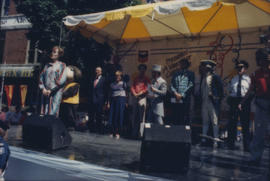 Speakers and special guests assembled on stage