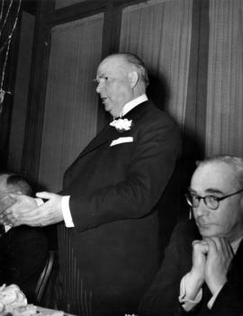 R.B. Bennett speaking at luncheon in his honour