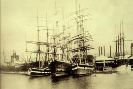 Sail vessels at Hastings Mill