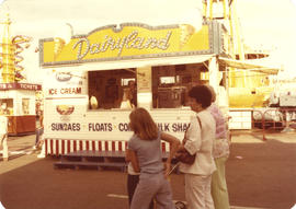 Dairyland ice cream concession stand on midway