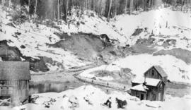 Coquitlam Dam [showing] entance channel to headworks