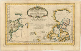 Carte reduite des parties septentrionales du globe, situees, entre l'Ansie et l' Amerique, pour f...