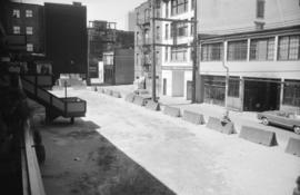 [Elevated view of Blood Alley Square, 1 of 2]