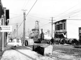 [View of road construction along] Commercial St., bet. Vanness & 22nd Ave's.