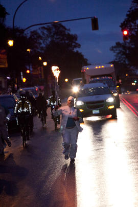 Day 001, torchbearer no. 121, Kimberly Winiski - Oak Bay