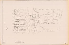 Sectional map of Vancouver showing streets, block and lot outlines, and building perimeters : Map...