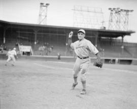 Baseball, Athletic Park ["Arnold & Quigley" on back of catcher's shirt]