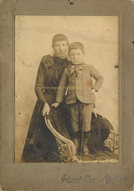 Portrait of mother and son