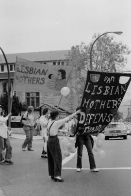 Richards Gay Unity Parade [Lesbian Mothers Defense Fund banner]