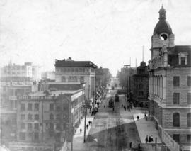 [Southern view of Granville Street from Cordova Street]