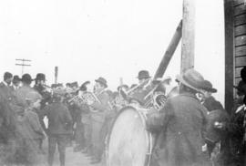 [Indigenous brass band playing in Mission City]