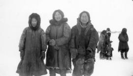 [Eskimo women wearing fur clothing]