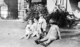 [Jane Banfield at] 11 months with Hattie Hewson's children