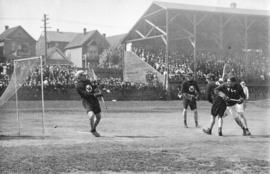 [Vancouver versus New Westminster at the athletic park at Homer Street and Smithe Street]