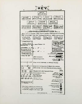 Plan of Vancouver, 1889 [fire map] : key