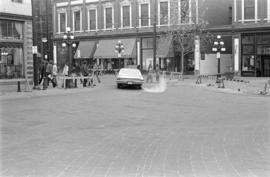 Maple Tree Square looking south at Carrall Street