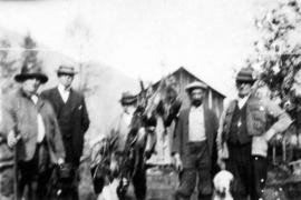 [Group of men after pheasant hunting]