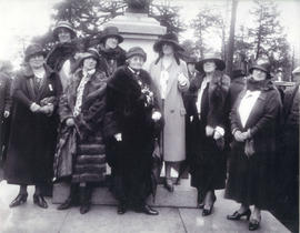 [The women of the Fraser Clan gathered for the presentation of a Good Citizen's Medal to Mrs. Ang...