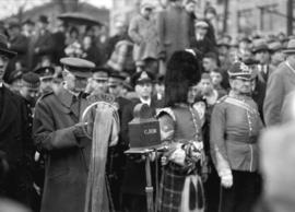 Remembrance Day ceremony at Cenotaph