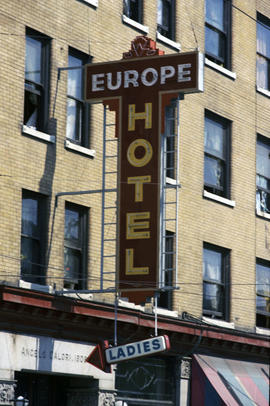 Powell St. Signs [Europe Hotel, 1 of 2]