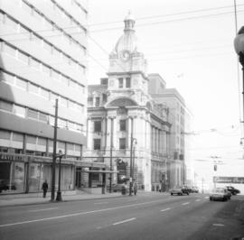 N.W. [northwest] corner, Granville & Hastings Streets