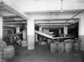 Workers in the National Drug Co. warehouse delivery department