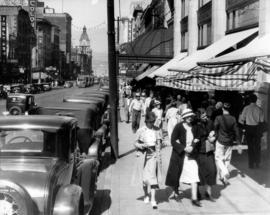 Granville Street at Hudson's Bay [on Georgia Street]