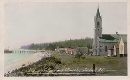 Indian Village and Church, Sechelt, B.C.