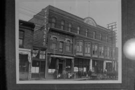 Merchant Yip Sang and family members in front of the Wing Sang Company building, 51 East Pender S...