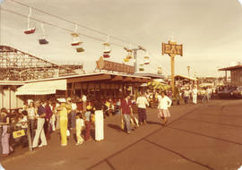 Cafeteria concession stand on midway