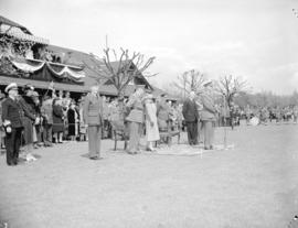 Earl and Lady Athlone [attending] school review