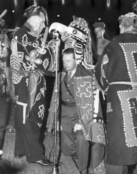 [Viscount Alexander of Tunis, Governor General being made an honourary Chief named "Nakapunk...