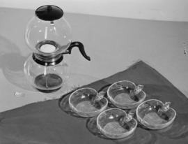 Howard Goodwin : misc. items for Dairyland folder [coffee cyphon and dishes]