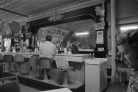 Interior of the Silver Grill Café in Fort McLeod, Alberta