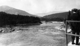 Board of Trade trip, Okanagan and Kootenays : The river below the [Bonnington] falls